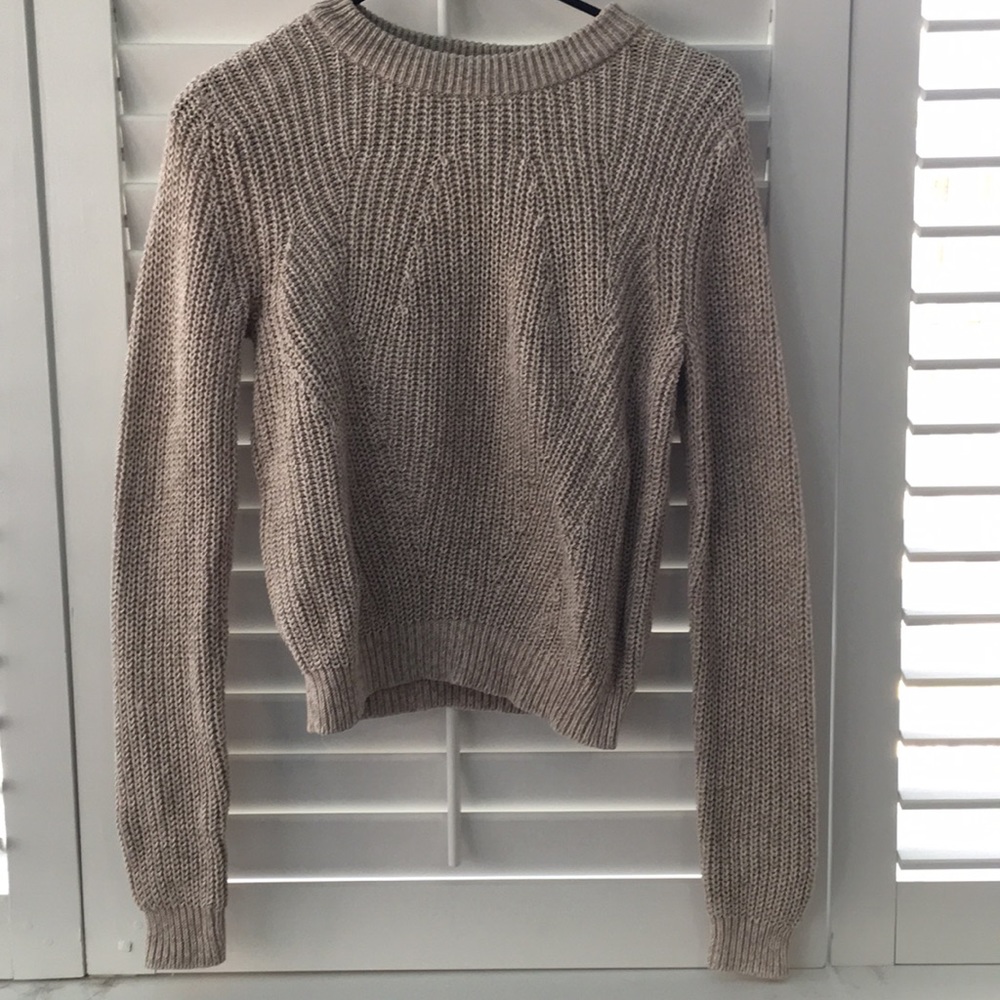 tan h&m sweater